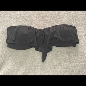 La Bamba ruffle bandeau tie back bikini top size large VGUC